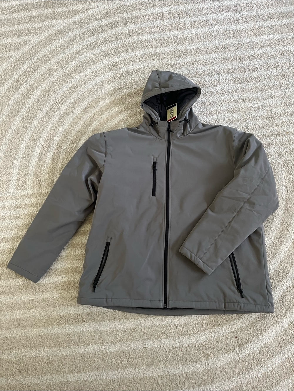 *Clique Men's Hooded Softshell Jacket - Gray